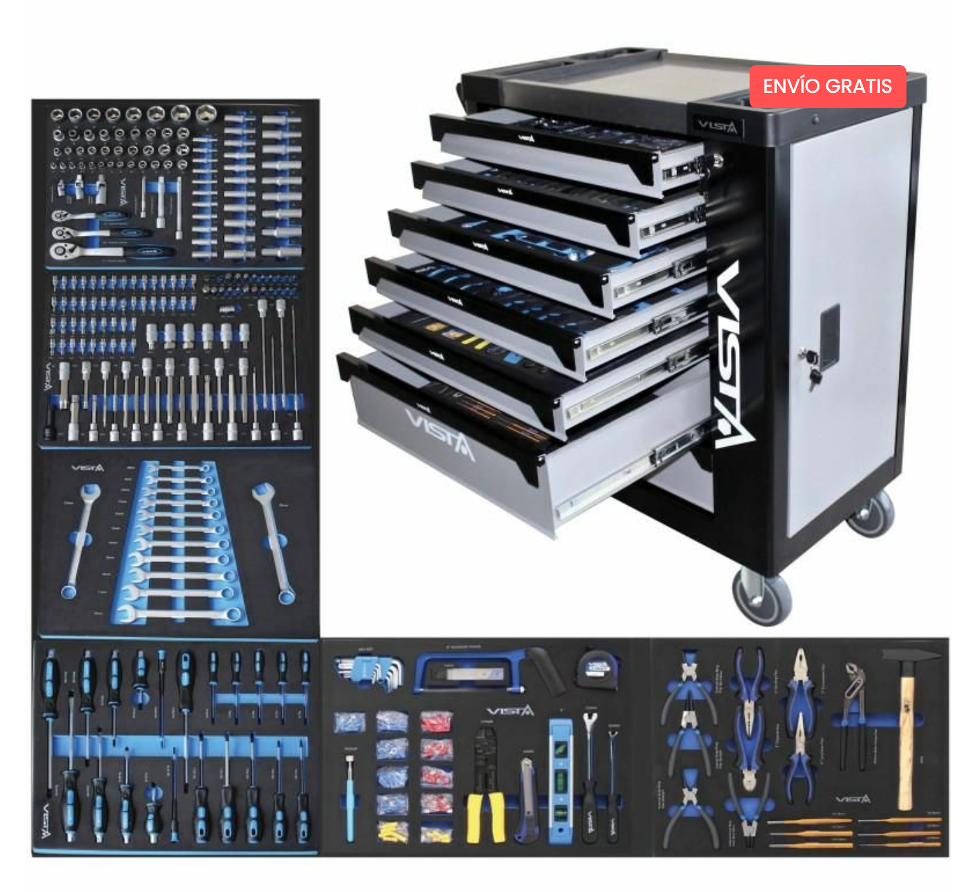 Carro de Herramientas Equipado Profesional | Vista Tools