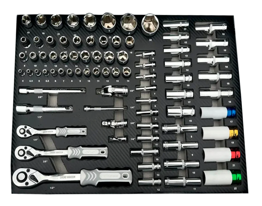 CARRO HERRAMIENTAS EQUIPADO TALLER XXL AMERICANO [319 PIEZAS]