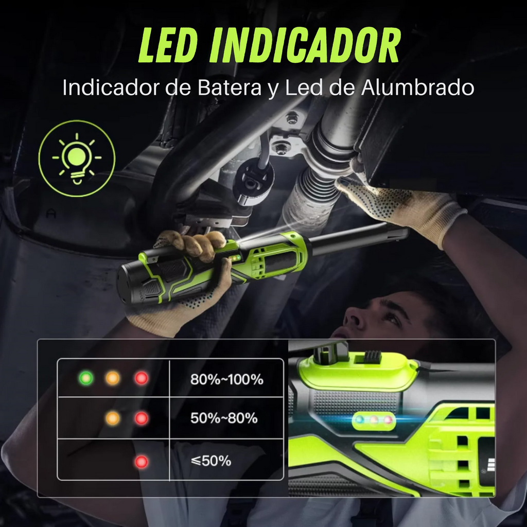 Carraca a Batería Eléctrica JBM | 2 Baterías y Accesorios Incluidos